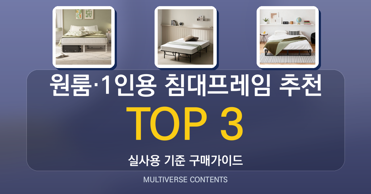 원룸·1인용 침대프레임 추천, 공간별 맞춤 가이드
