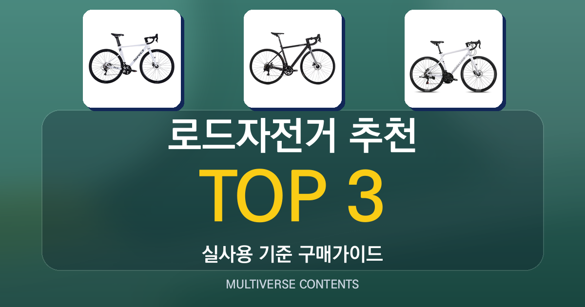 실사용 기준 로드자전거 추천, 가성비와 성능 비교