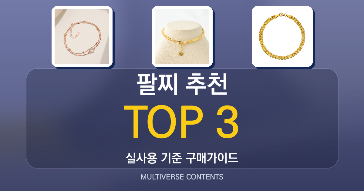 팔찌 추천 총정리: 가격대와 활용도 중심 실제 후기