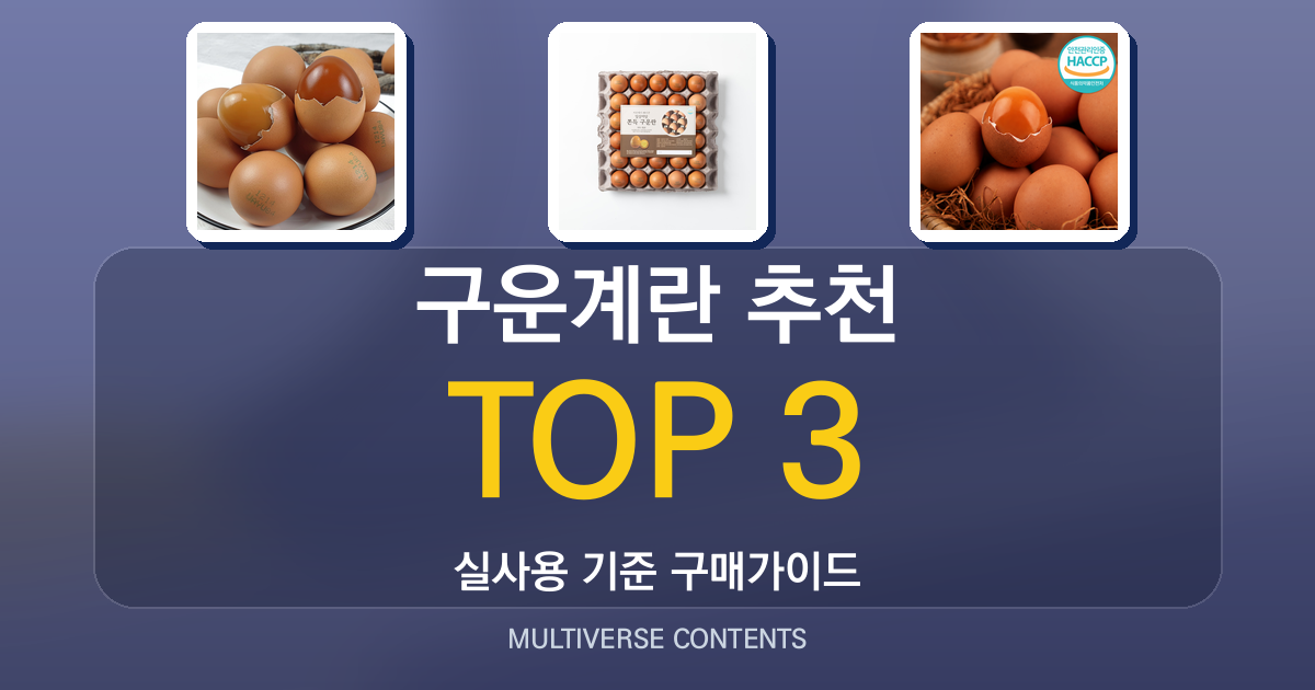 구운계란 추천, 신선도와 휴대성 비교로 고르는 방법