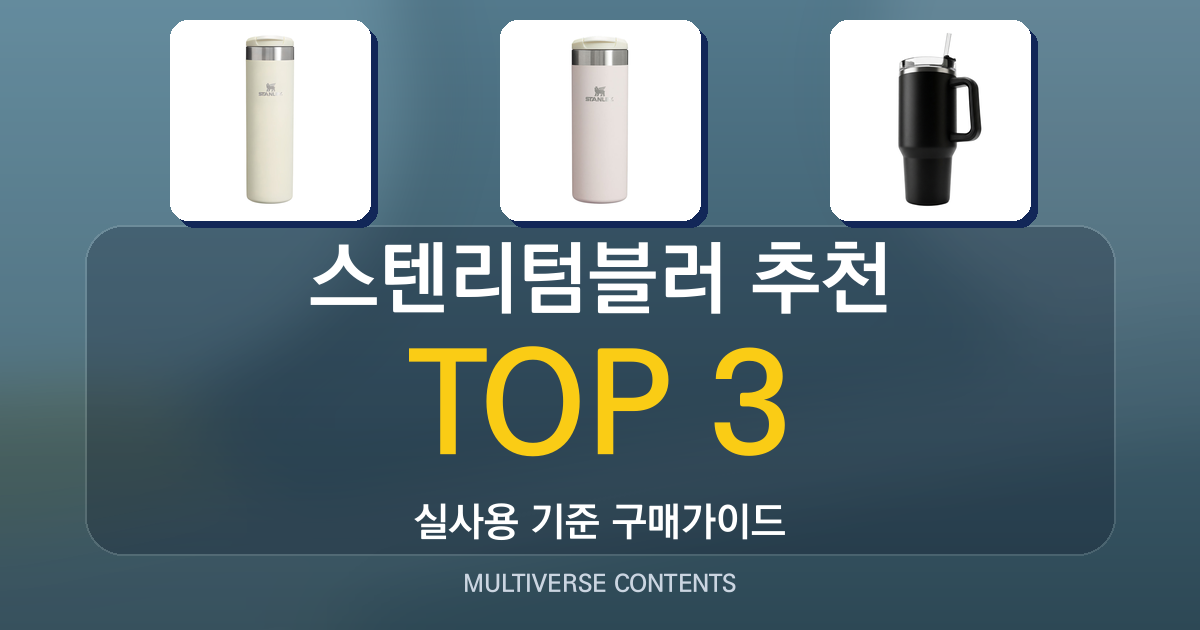 스텐리텀블러 추천, 용량별로 어떤 제품이 적합할까