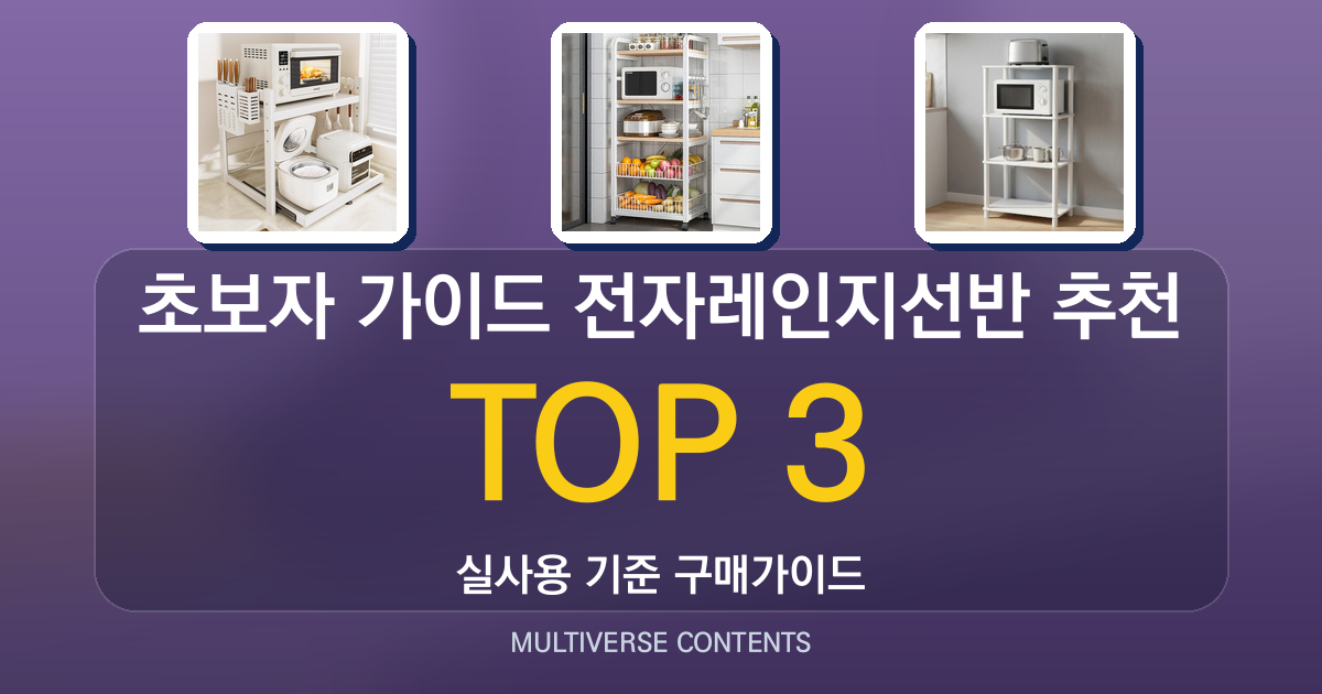 초보자 가이드 전자레인지선반 추천, 설치와 활용 팁
